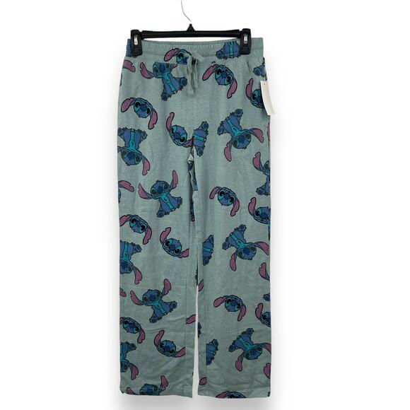 NEW Macy's Disney Stitch Drawstring Lounge Pants Size Small Blue Lilo Pajama Pjs - Picture 6 of 11